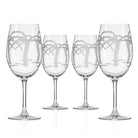 Rolf Glass Palm Tree 18oz All Purpose Wine Glass set of 4