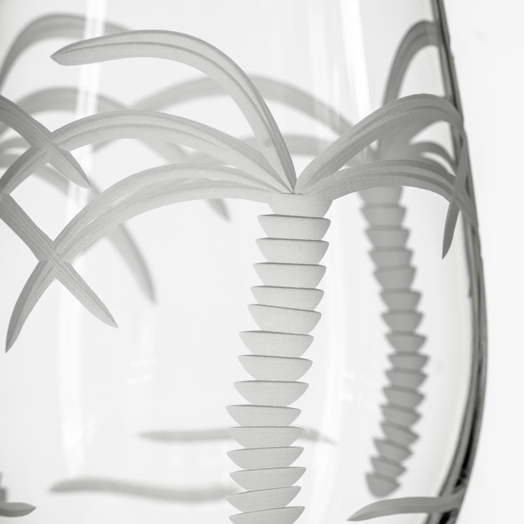 Rolf Glass Palm Tree 18oz All Purpose Wine Glass detail