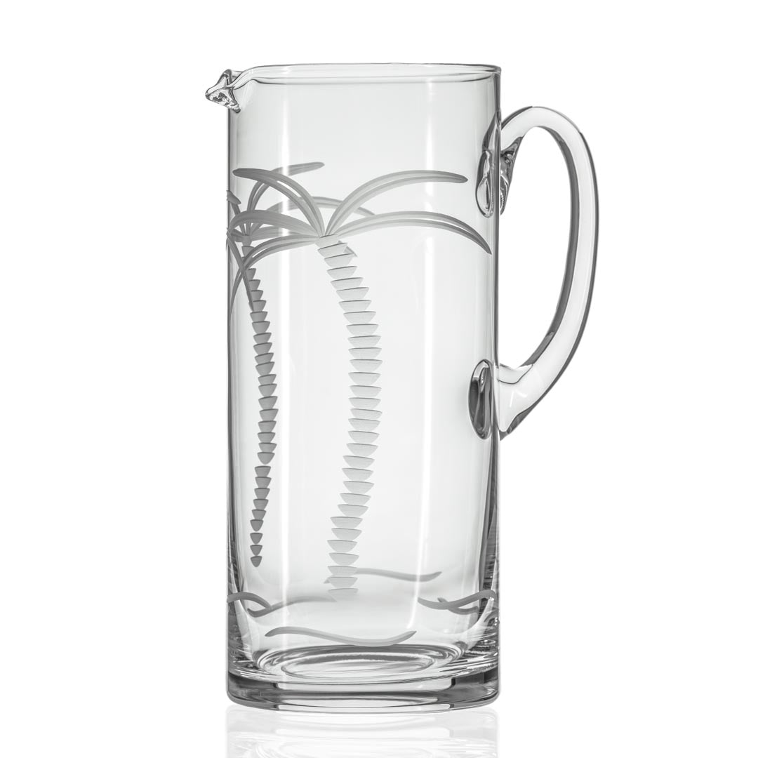 Palm Tree 44oz Martini Glass Pitcher by Rolf Glass