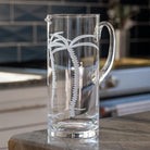 Palm Tree 44oz Martini Glass Pitcher by Rolf Glass