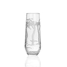 Rolf Glass Palm Tree 8.5oz Stemless Champagne Flute