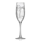 Rolf Glass Palm Tree 8oz Champagne Flute