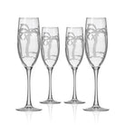 Rolf Glass Palm Tree 8oz Champagne Flute