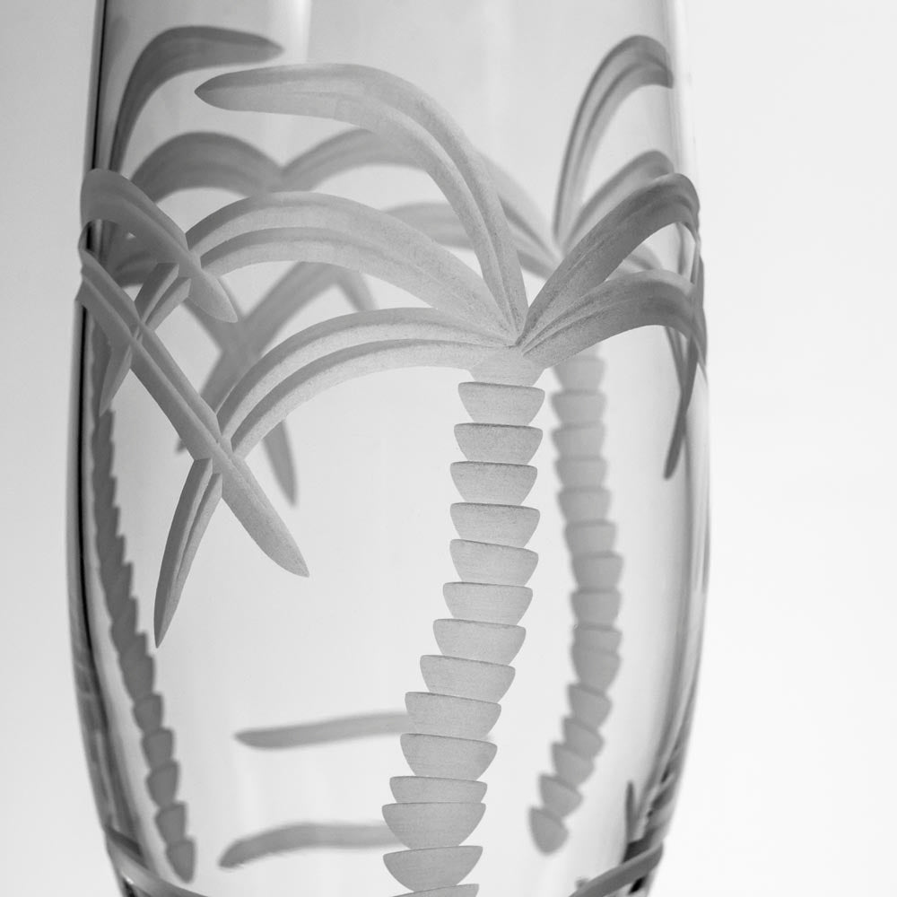 Palm Tree 8oz Champagne Flute | Set of 4 - Thumbnail 5