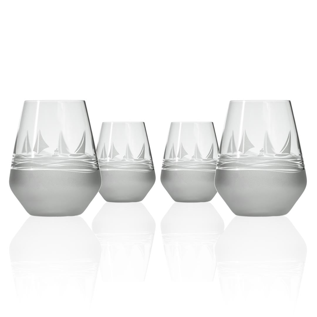 Regatta 18oz Stemless Wine Glass Set of 4 by Rolf Glass