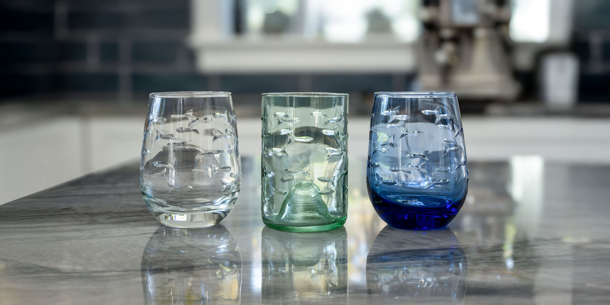 Rolf Glass School of Fish Tumbler Glassware