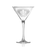 Royal Fleur de Lis 10oz Martini | Set Of 2