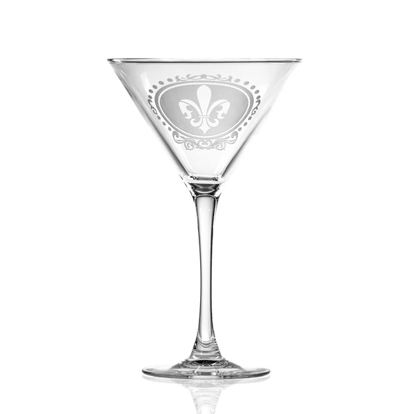 Royal Fleur de Lis 10oz Martini | Set Of 2
