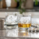 Rolf Glass Royal Fleur De Lis 11oz On The Rocks Whiskey Glass