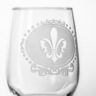 Rolf Glass Royal Fleur De Lis 17oz Stemless Wine Tumbler Glass