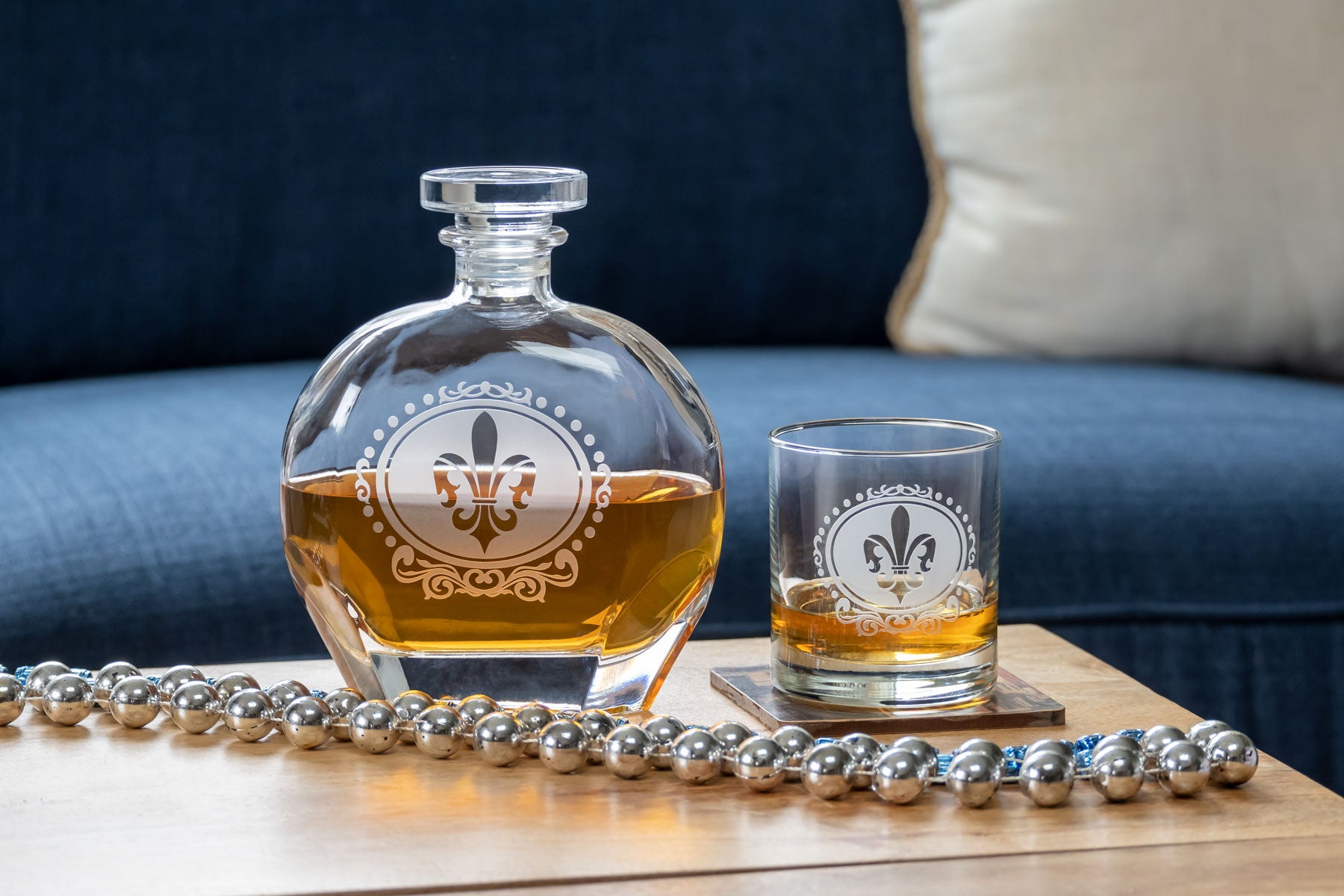 Rolf Glass Royal Fleur De Lis Glassware Collection Mardi Gras