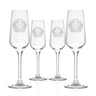 Rolf Glass Royal Fleur De Lis 5.75oz Champagne Flute Glass