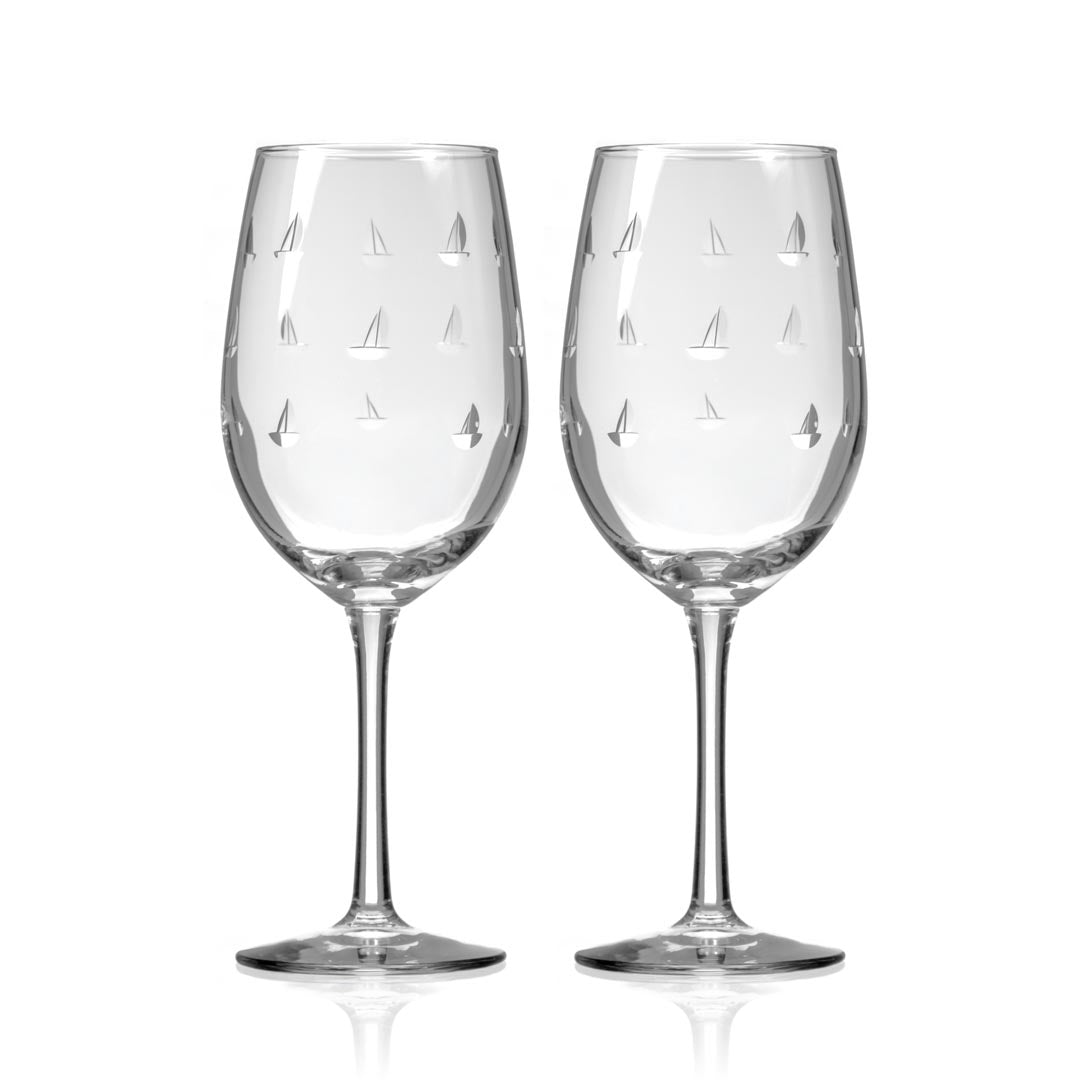Rolf Glass Sailing 12oz White Wine Glass set of 2