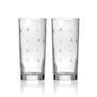 Rolf Glass Sailing 15oz Cooler Highball Cocktail Glass set of 2