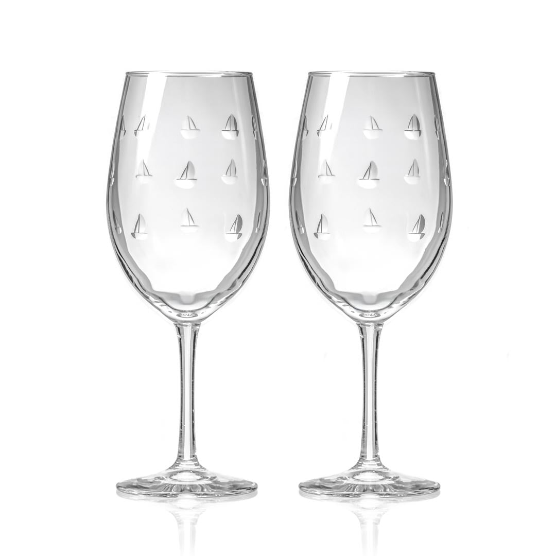 Rolf Glass Sailing 18oz All Purpose Wine  Glass set of 2
