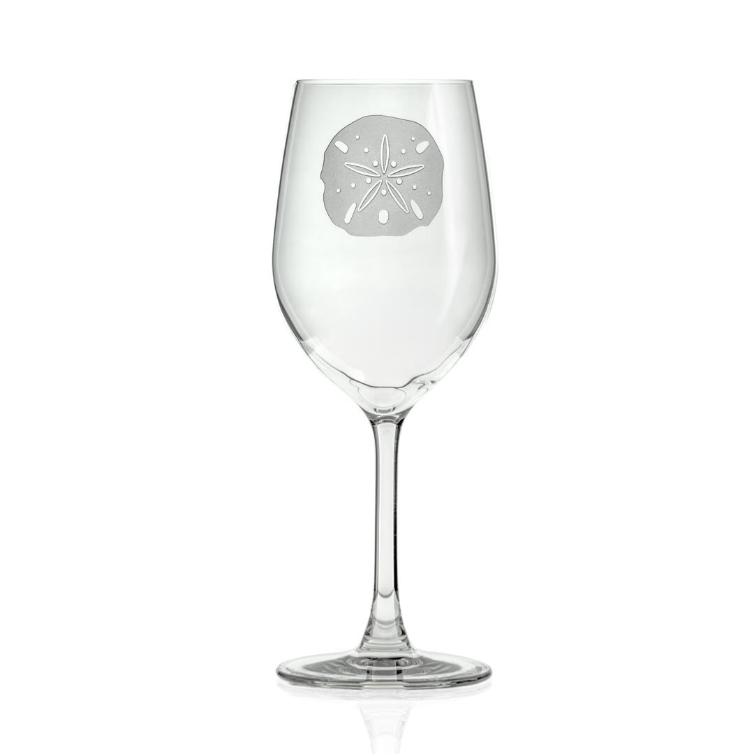 Rolf Glass Sand Dollar 12oz White Wine Glass