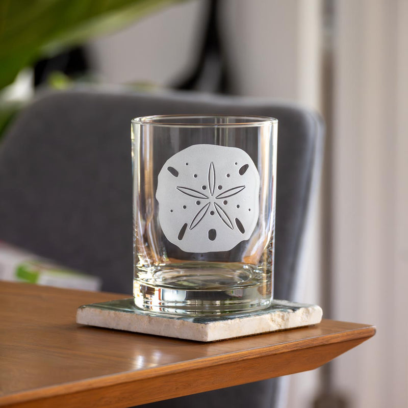 Rolf Glass Sand Dollar 13oz Double Old Fashioned Cocktail Glass