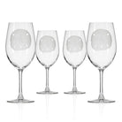 Rolf Glass Sand Dollar 18oz All Purpose Wine Glass set of 4