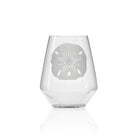 Rolf Glass Sand Dollar 18oz Stemless Wine Tumbler Glass