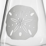 Rolf Glass Sand Dollar 18oz Stemless Wine Tumbler Glass detailed engraving