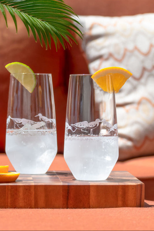 Rolf Glass Summer Sale Colletion featuring Sand Piper Coastal Glassware