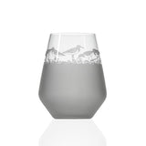 Rolf Glass Sandpiper 18oz Stemless Wine Tumbler Glass