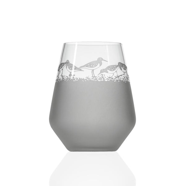 Rolf Glass Sandpiper 18oz Stemless Wine Tumbler Glass