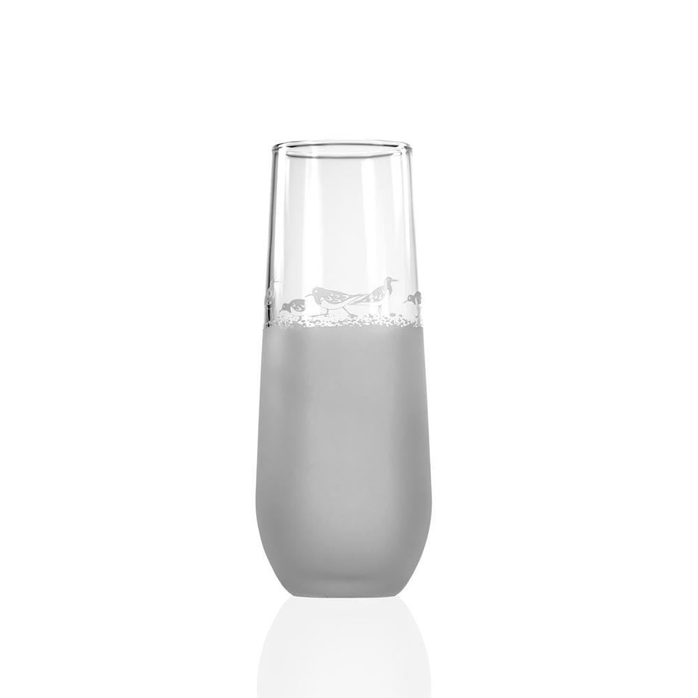 Rolf Glass Sandpiper 8.5oz Stemless Champagne Flute