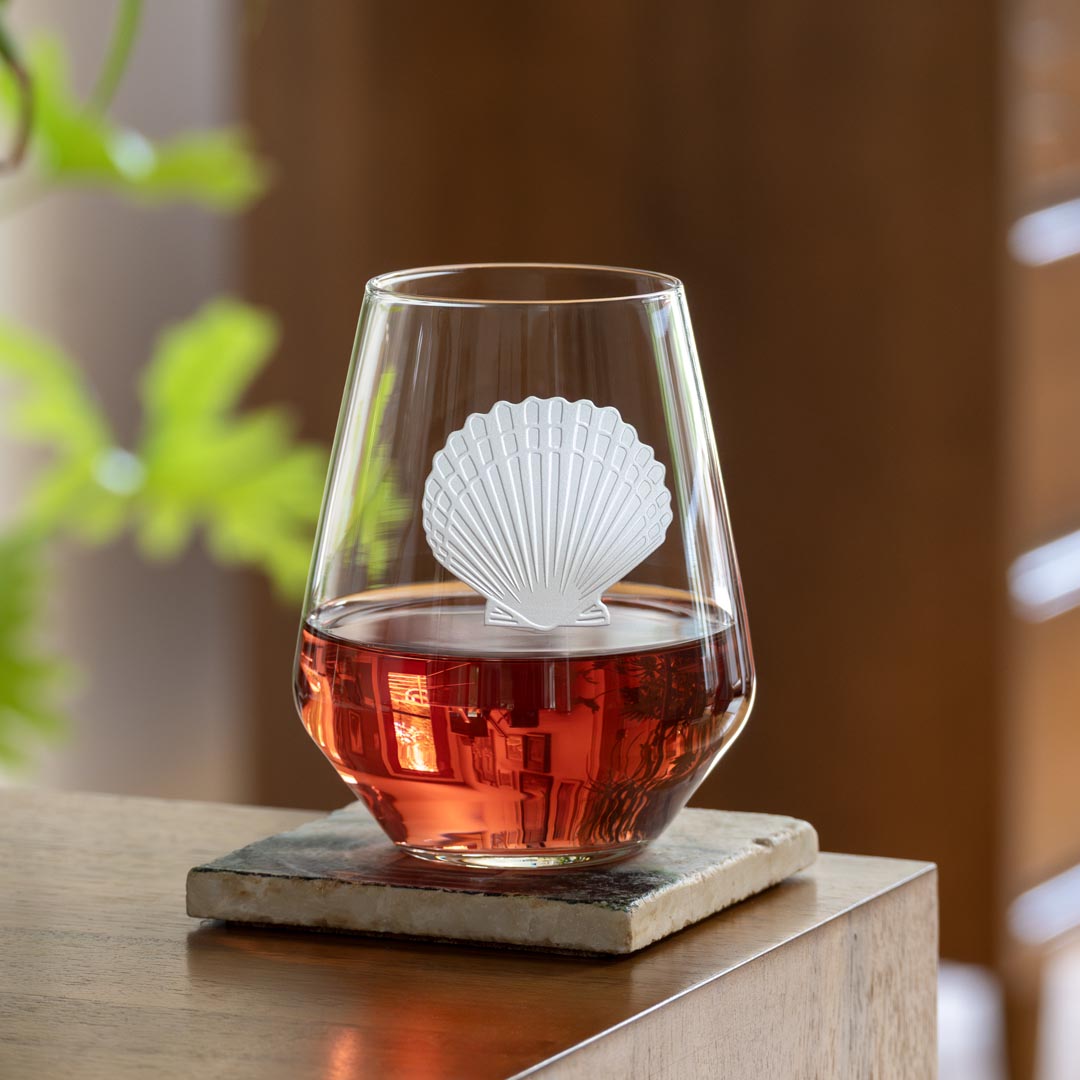 Rolf Glass Scallop Shell Wine Tumbler - Thumbnail 5