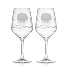 Scallop Shell 19.5oz All Purpose Wine Set of 2 Glass by Rolf Glass
