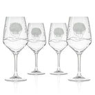 Scallop Shell 19.5oz All Purpose Wine Glass Set of 4 by Rolf Glass