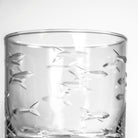 Rolf Glass School of Fish 10oz On The Rocks Whiskey Glass