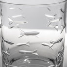 Rolf Glass School of Fish 13oz Double Old Fashioned Whiskey Glass
