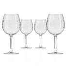 Rolf Glass School of Fish 18oz Balloon Red Wine Glass White Background Front View set of 4