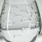 Rolf Glass School of Fish 18oz Balloon Red Wine Glass White Background Front View Etching Detail