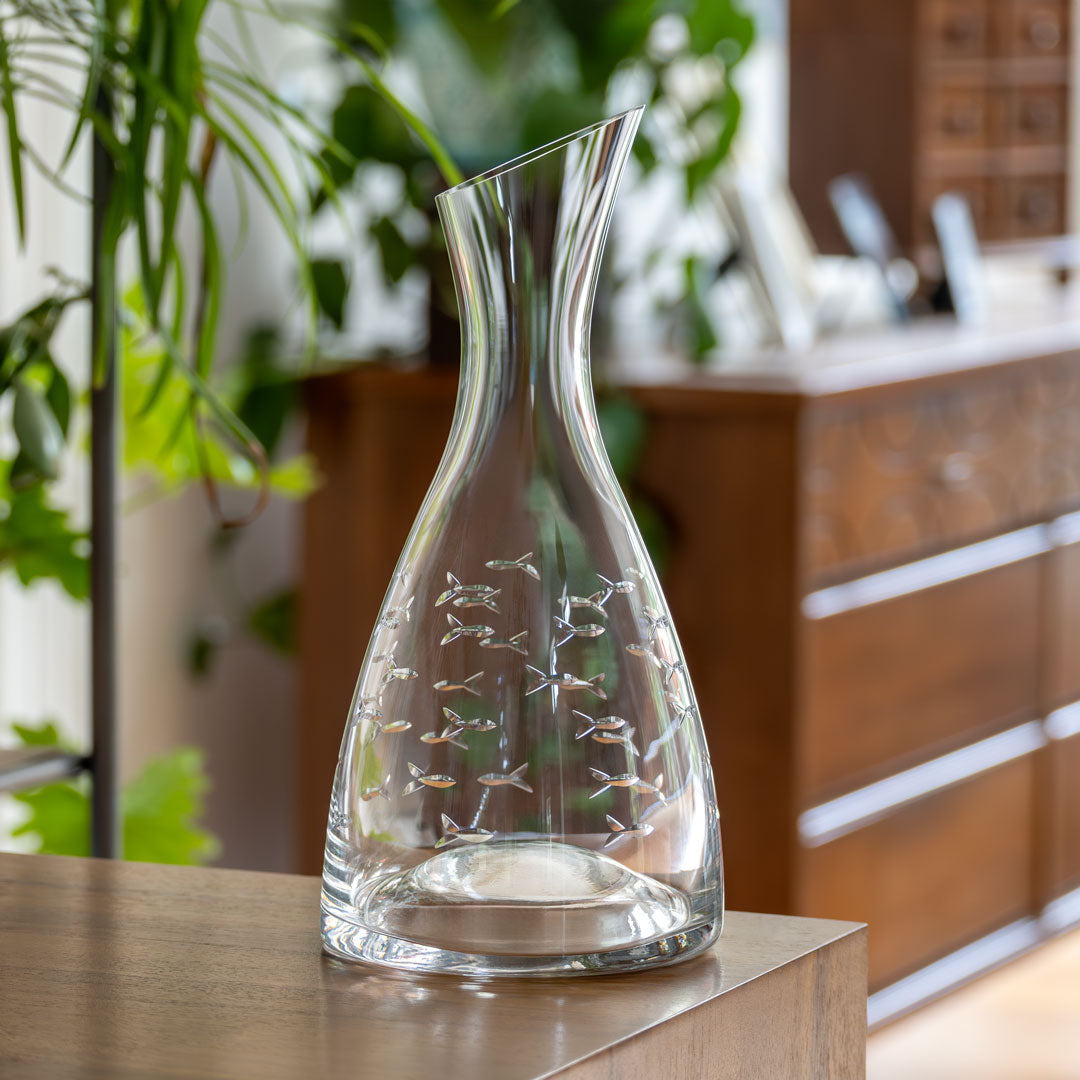 Rolf Glass School of Fish 37.25oz Wine Carafe