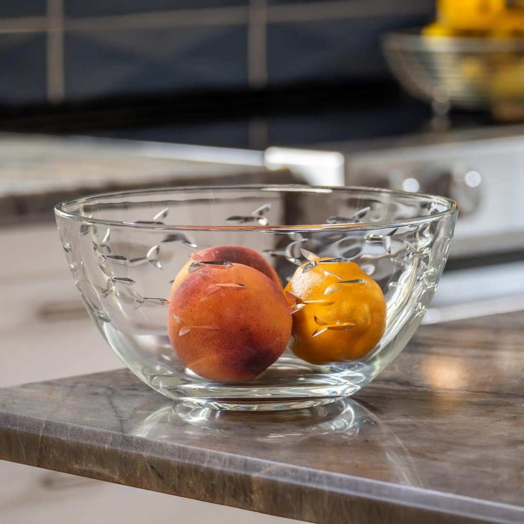 Rolf Glass School of Fish 9.25 inch Glass Bowl is great in the kitchen