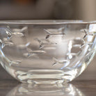 Rolf Glass School of Fish Small Round Glass Bowl in the kitchen