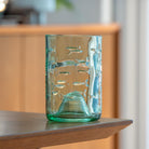 School of Fish Twice Around 12oz Antique Green Repurposed Tumbler by Rolf Glass