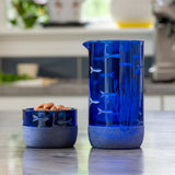 Rolf Glass School of Fish Twice Around Blue 13oz Pitcher and 2 Inch Mini Sipper Giftbox Set is great snacks