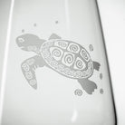 Rolf Glass Sea Turtle 18oz Stemless Wine Tumbler Glass detailed etching