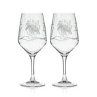 Sea Turtle 19.5oz All Purpose Wine Set of 2 Glass by Rolf Glass
