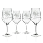 Sea Turtle 19.5oz All Purpose Wine Set of 4 Glass by Rolf Glass