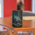 Sea Turtle Twice Around 12oz Teal Repurposed Tumbler by Rolf Glass