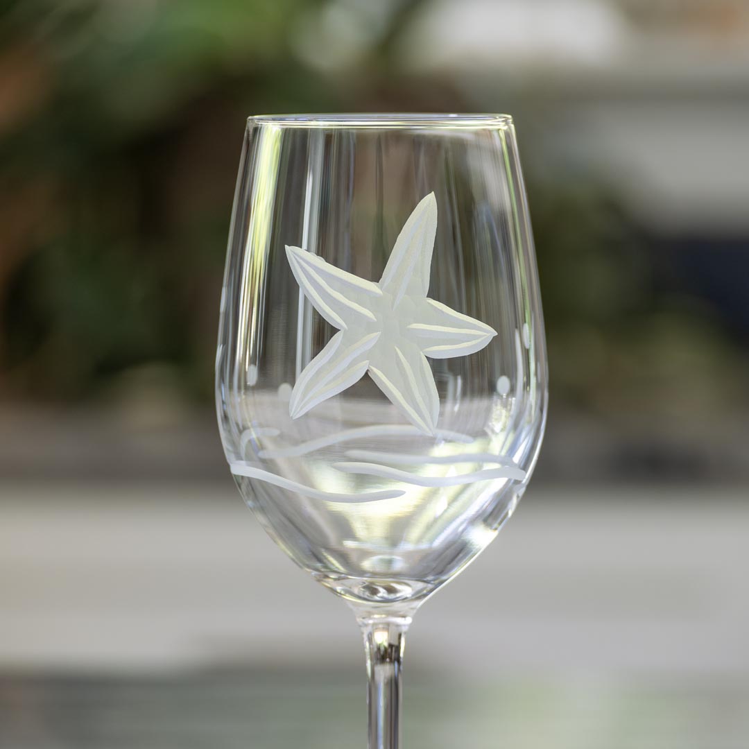 Starfish 12oz White Wine Glass | Set of 4 - Thumbnail 4