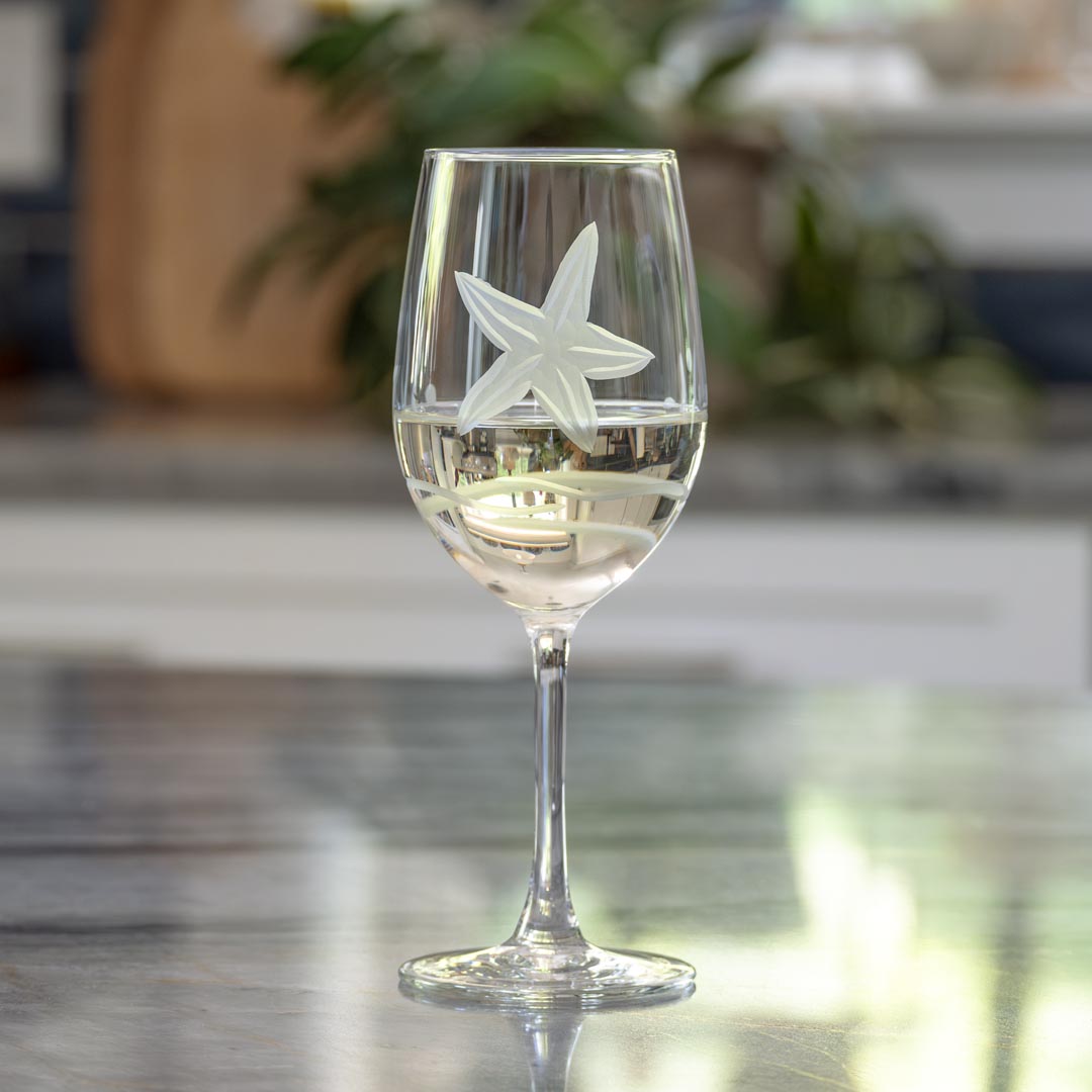 Starfish 12oz White Wine Glass | Set of 4 - Thumbnail 3