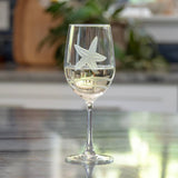 Rolf Glass Starfish 12oz White Wine Glass in a Kitchen