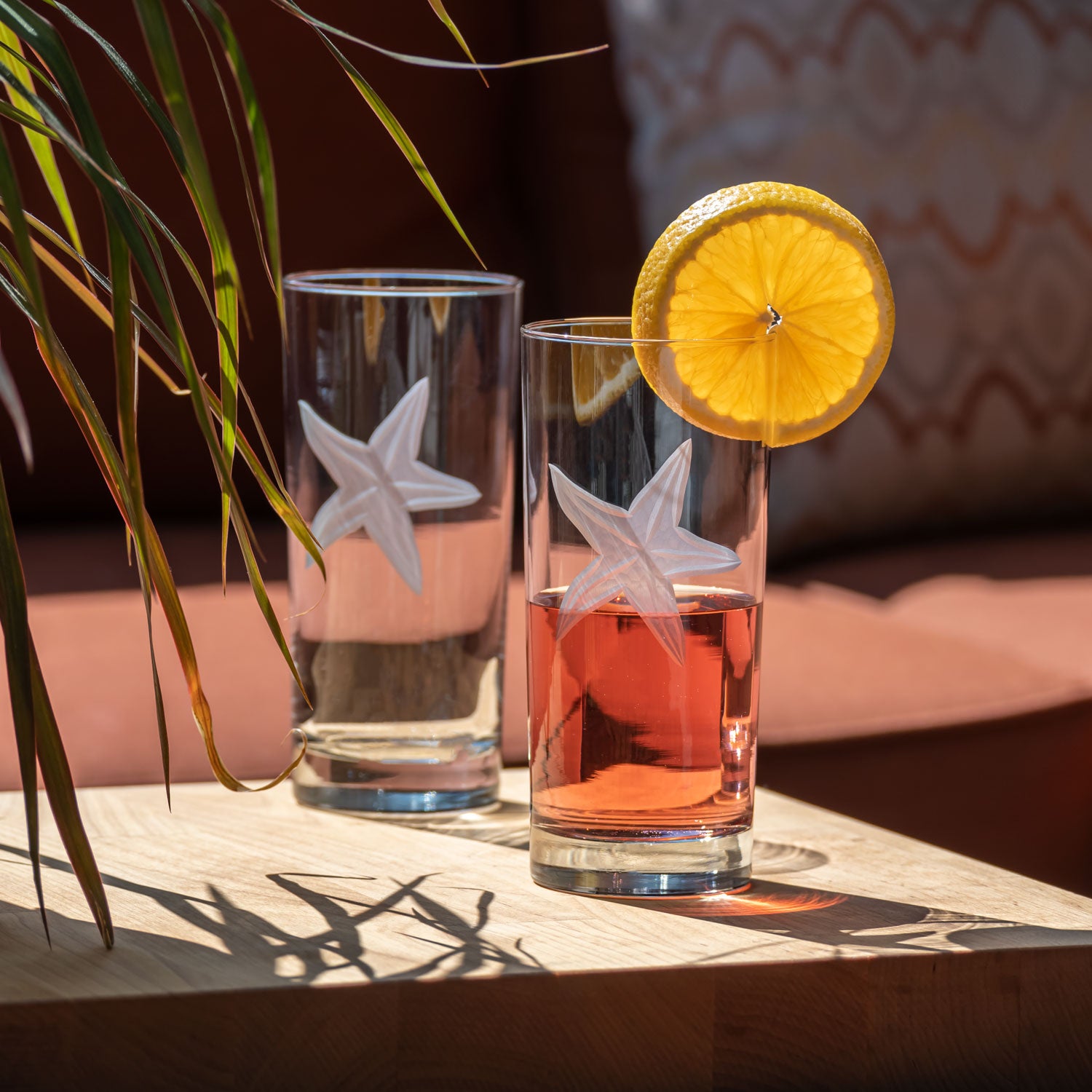 Starfish Cooler Highball Glass by Rolf Glass lifestyle