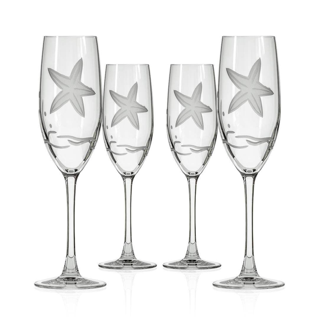 Starfish 8oz Champagne Flute | Set of 4 - Thumbnail 3
