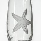Rolf Glass Starfish 8oz Champagne Flute detailed engraving
